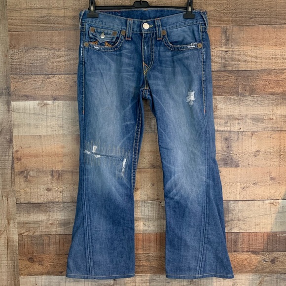 True Religion Denim - True Religion Rainbow Joey blue jeans Size 34